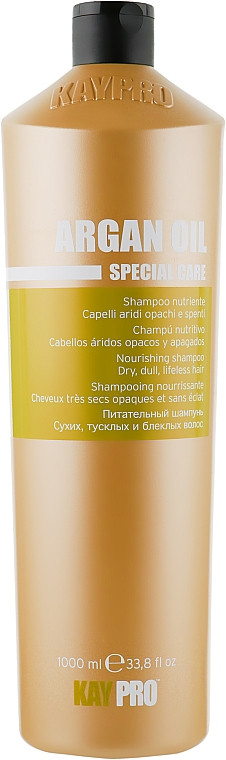 Поживний шампунь з аргановою олією KayPro Special Care Nourishing Shampoo 1000 мл