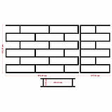 Набір трафаретів для штукатурки Цегла багаторазовий 660х430х3 мм tdsn-7.3, фото 2