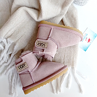 Дитячі натуральні уггі овчина UGG пильно рожеві