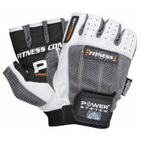 Перчатки для фитнеса спортивные тренировочные Power System PS-2300 Fitness Grey/White S DM-11