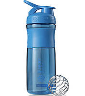 Бутылка шейкер спортивная универсальная для спортзала BlenderBottle 28oz/820ml Cyan (Original) DM-11