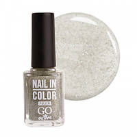 Лак для ногтей GO Active Nail in Color №74 Бронзовый с блестками 10 мл (22646Qu)