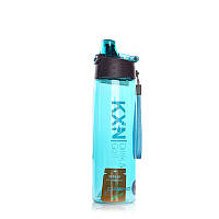 Пляшка спортивна для води пластикова для тренувань CASNO 780 мл KXN-1180 Блакитна DM-11