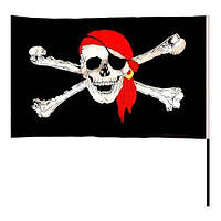 "ПИРАТ". Пиратский флаг большой 90х60 см