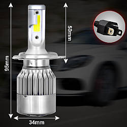 1 шт C6-H4, 36W, LED лампа для авто, Оригінал / Світлодіодні лампи для авто / Автолампи