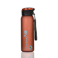 Пляшка спортивна для води пластикова CASNO 600 мл KXN-1196 Червона з соломинкою DM-11