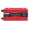 Автомобільний інвертор 1000W AC/DC KC-1000D 12V + lcd / Перетворювач напруги, фото 5