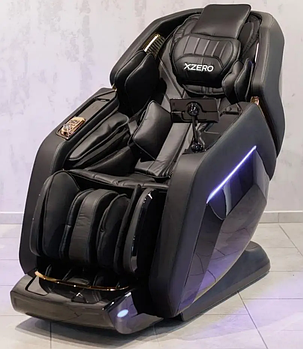 Масажне Крісло XZERO LX 100 Luxury Black Багатофункціональне з різними видами масажу Польща