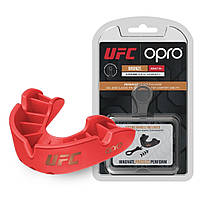 Капа для бокса защитная боксерская защита для единоборств OPRO Bronze UFC детская Red (ufc.) DM-11