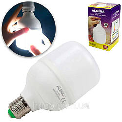 Акумуляторна LED лампочка 30W з цоколем E27 Almina DL-030 / Аварійна лампа з акумулятором