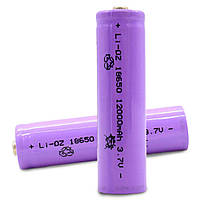 Аккумуляторная батарейка, 18650, 12 000 mAh, 3,7V, 1шт / Многоразовая литий ионная батарейка