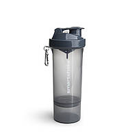 Бутылка шейкер спортивная универсальная для спортзала SmartShake Slim 500ml Gray DM-11