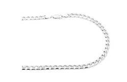 Ланцюжок з панцирним плетінням в сріблі