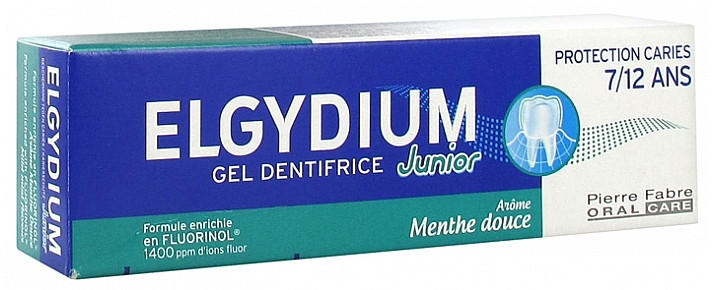Зубна паста для дітей ELGYDIUM Junior зі смаком ніжної м'яти 7-12 років ,50 мл