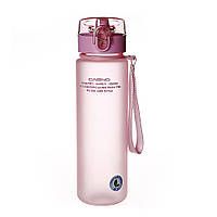 Бутылка спортивная для воды пластиковая для тренировок CASNO 850 мл KXN-1183 Розовая KU-22