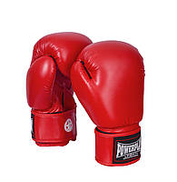 Боксерские перчатки спортивные тренировочные для бокса PowerPlay 3004 Classic Красные 16 унций KU-22