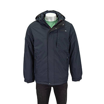 Куртка чоловіча BLACK VINYL (зимова) BC23-2258L BIG Т.СИНЯ 100% поліестер. Утеплювач: Біо пух 60(Р)