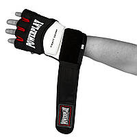 Перчатки для MMA тренировочные спортивные перчатки для единоборств PowerPlay 3075 Черные-Белые L DM-11
