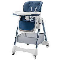 Детский стульчик для кормления складной Bestbaby BS-806 Sophie Blue DM-11