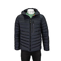 Куртка мужская BLACK VINYL (зимняя) C23-2266CQ Т.СИНЯЯ 100% полиэстер. Утеплитель: Био пух 46(Р)