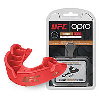 Капа для боксу захисна боксерський захист для єдиноборств OPRO Bronze UFC дитяча  Red (ufc.) VE-33