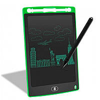 Детская доска для рисования, LCD, 8,5", Dex / Детская рисовальная планшетка Зелений
