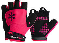 Велорукавички жіночі спортивні велосипедні рукавички для катання на велосипеді 5284 C Рожеві XS VE-33