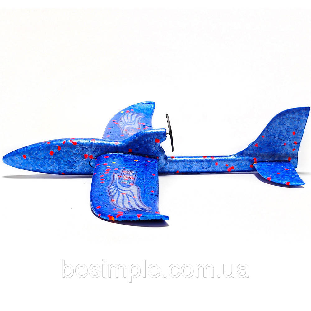 Детский самолет-планер EL-1231, с моторчиком, Синий / Летающий планер / Самолет из пенопласта с пропеллером - фото 8 - id-p1938489661