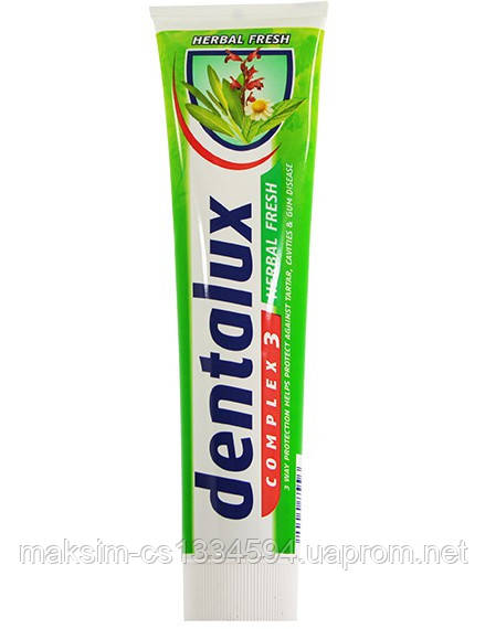 Німецька зубна паста Dentalux Complex Fresh 125 мл Зубна паста Dental Herbal Fresh Complex 3