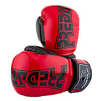 Боксерские перчатки спортивные тренировочные для бокса PowerPlay 3017 Красные карбон 16 унций GL-55