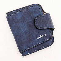 Женский замшевый кошелек-портмоне Baellerry Forever Mini (12 х 11 х 2,5 см) Темно-синий
