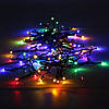 Світлодіодна гірлянда Нитка 25 м, 300LED, 220V, RD-7133, Різнокольорова / Новорічна електрична гірлянда на ялинку, фото 10
