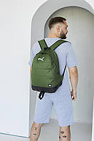 Мужской рюкзак зеленый, городской, спортивный портфель для школы
