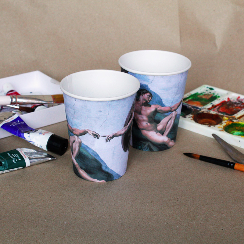 "Створення Адама" - Стаканчики 250 мл, фото 1