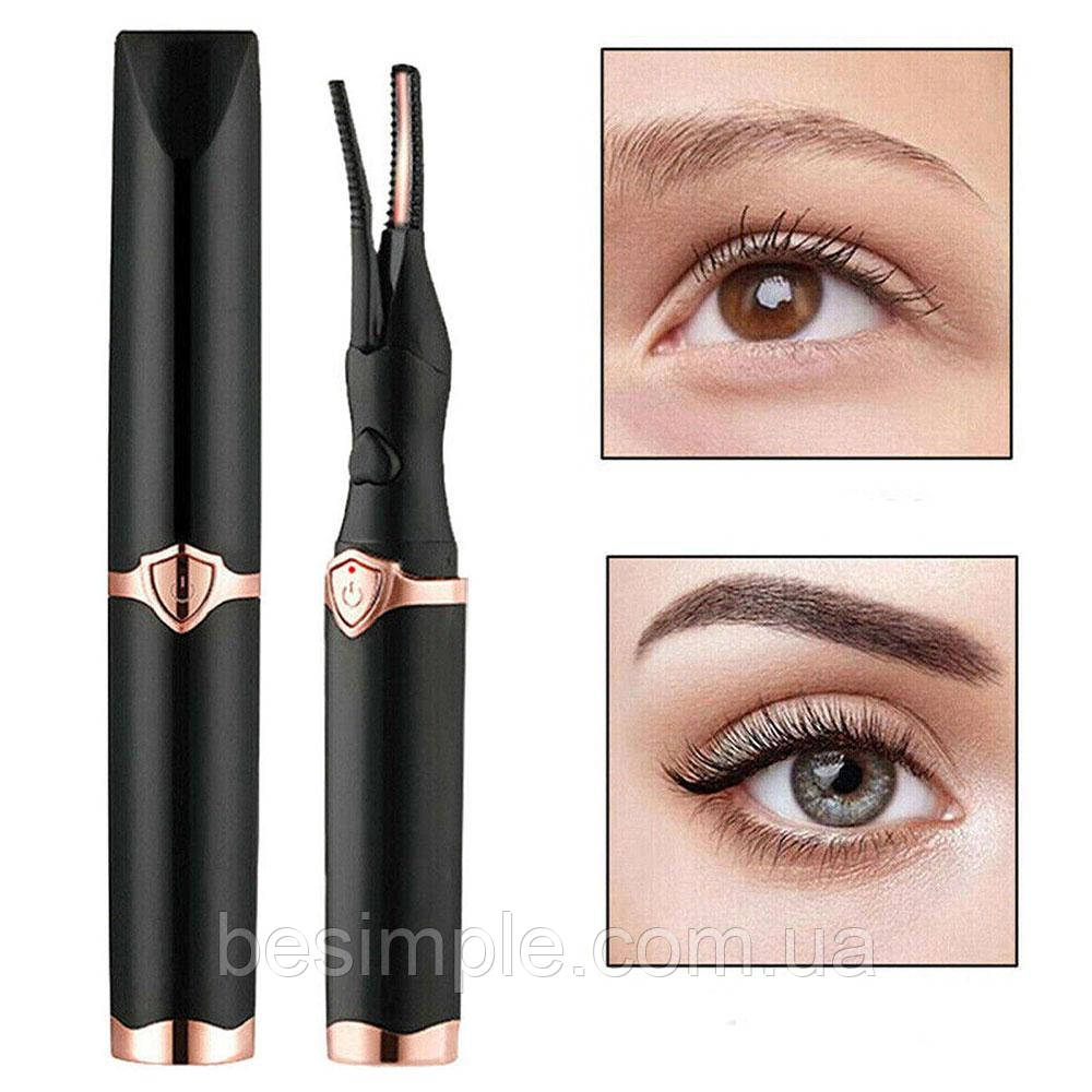 Щипці для завивки вій LY-150 з підігрівом та USB зарядкою / Акумуляторна плойка для вій, фото 1