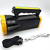 Ручний ліхтар-прожектор на акумуляторі 1200 mAh, USB, XO-YH02 / Переносний акумуляторний ліхтарик LED, фото 8