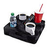 Подушка органайзер в автомобіль для напоїв (33х33х12см) / М'який підстаканник для машини / Тримач в авто, фото 3