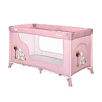Манеж Lorelli Moonlight 1 Layers Beige Rose Rabbits розовый колеса для легкого перемещения сумка для переноски