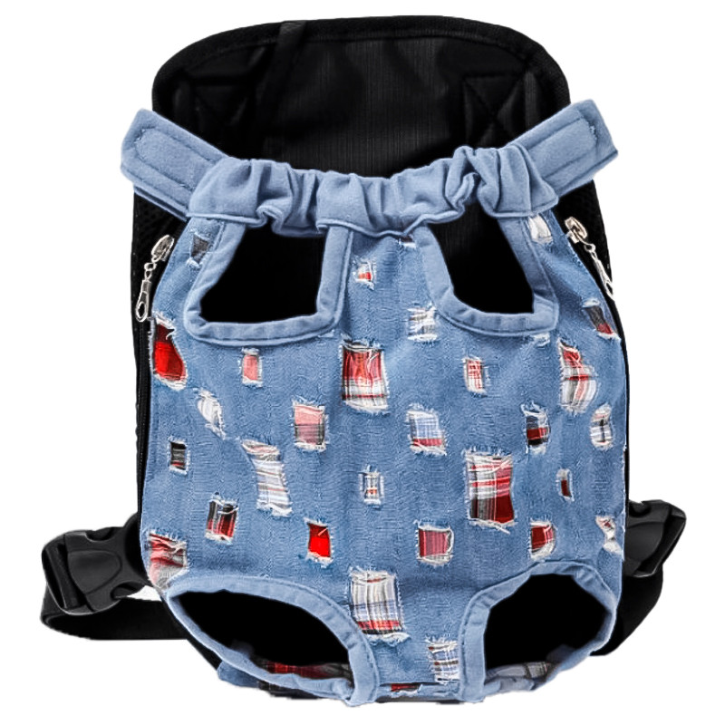 Рюкзак- кенгуру для животных Lesko SY210814 Jeans ragged L VE-33 - фото 1 - id-p1938491648