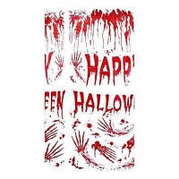 HAPPY HALLOWEEN. Декорация, баннер 186х98 см, клеенка на Хэллоуин. УЦЕНКА