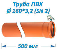 Труба ПВХ 160*3,2*500 мм