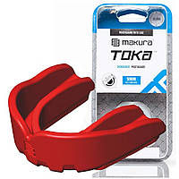 Капа для бокса защитная боксерская защита для единоборств MAKURA Toka взрослая Red GL-55
