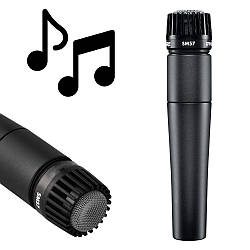 Дротовий мікрофон студійний DM SM 57 / Мікрофон динамічний для запису / Вокальний мікрофон для караоке