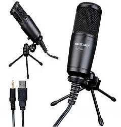 Студійний USB мікрофон з триногами GL100 / Мікрофон для стриму / Конденсаторний мікрофон / Мікрофон для озвучення