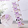 Полиця для взуття в передпокій на 6 рівнів, LY-40 / Складна вертикальна взуттєва полиця / Багатоярусна підставка, фото 5