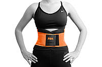 Пояс компрессионный для похудения и поддержки MadMax MFA-277 Slimming belt Black/neon orange S KU-22