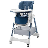 Детский стульчик для кормления складной Bestbaby BS-806 Sophie Blue GL-55