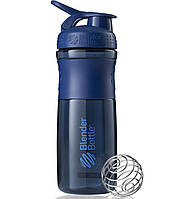 Бутылка шейкер спортивная универсальная для спортзала BlenderBottle 28oz/820ml Navy (Original) DM-11