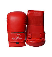 Перчатки для Карате тренировочные спортивные перчатки для единоборств PowerPlay 3027 Красные M VE-33