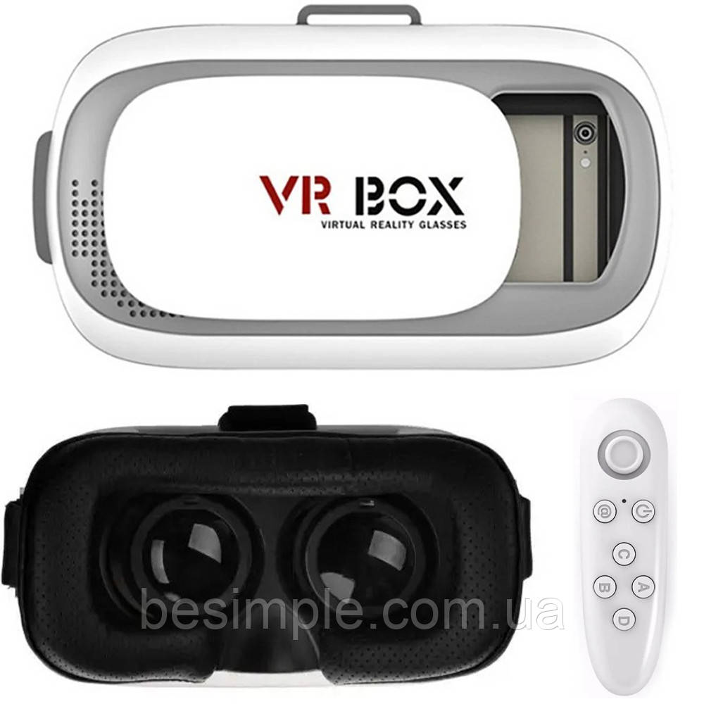 Окуляри віртуальної реальності з пультом, VR BOX G2 / VR Шолом для смартфона, фото 1